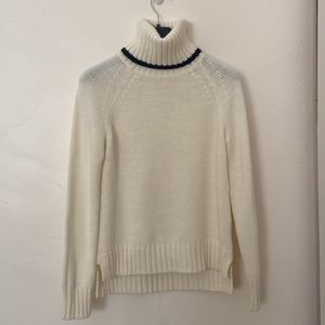 NWOT Uniqlo Ines De La Fressange Turtleneck Off White Sweater Size S